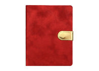 Red Gold Custom Journal Printing With Magnetic Closure PU Leather Cover
