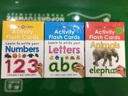 ABC 123 Children'S Learning Flash Cards Luxury Colorful Printed 300g