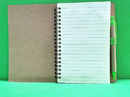 Black Or Wooden Color Hardcover Custom Spiral Notebooks Printing For Children