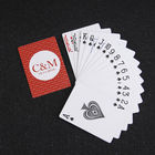 Table Games Educational Flash Cards Waterproof Paper Foil Playing Poker Cards