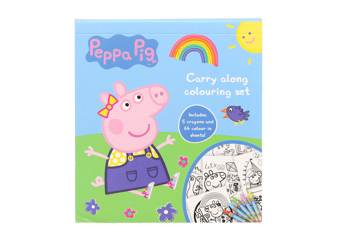 On Demand Coloring Book Printing Relaxing Stress Relieving Peppa Pig