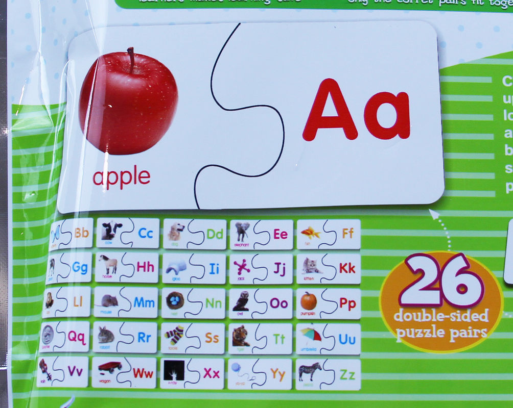 26pcs Alphabet Print Jigsaw Puzzle , Match And Learn Puzzle kids puzzle
