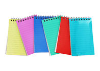 Frosted colored PP cover top metal double spiral bound book printing service