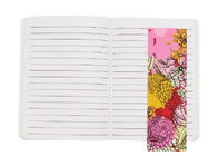 Stripe Custom Printed Notebooks , Personalised Writing Journal Bookmark Bow Found