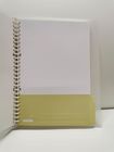 PP Hardcover Spiral Bound Book Printing , 100 Sheets Custom Spiral Notepads
