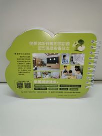 Special Shape Custom Spiral Bound Book Printing / Double Spiral Binding Notebook Printing