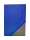 Blue PU Hardcover Custom Journal Printing 8.39*5.71'' Compact Size Sedex