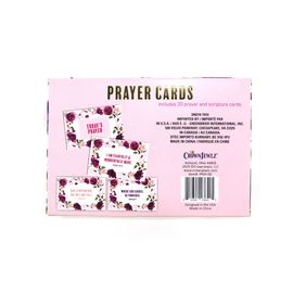 Pink Flower Pattern Children'S Learning Flash Cards For Prayer Purpose