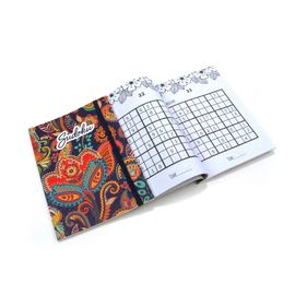 Soft Cover Children's Sudoku Books , Custom Blank Journals With Elastic