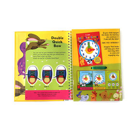 Foldable Diecut Baby Board Book Printing 18*18.5cm Small Size For Learning