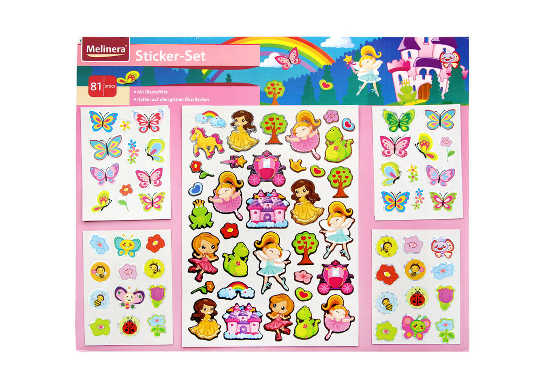 Children Popular Kids Sticker Printing Cartoon Colorful Offset Printing