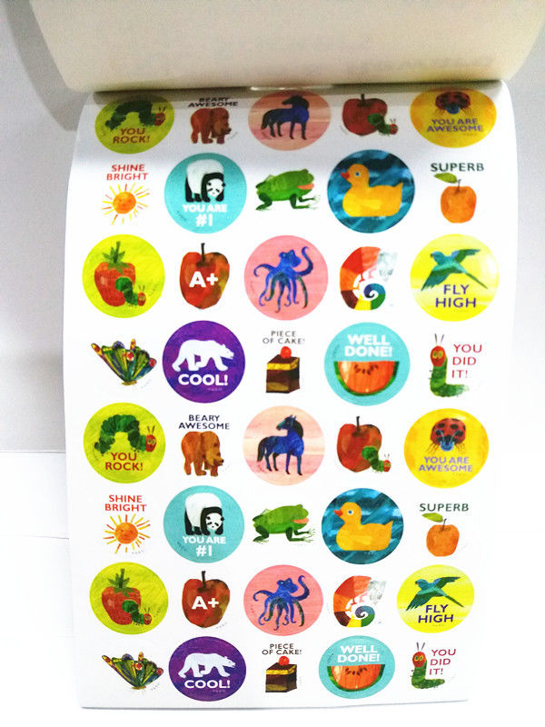 Bepoke Tiny Sticker Book Printing Service Childrens Studying Learning