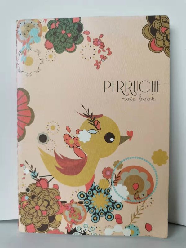 Wooden Free Paper 4C Custom Printed Notebooks Sewing Binding With PVC Bag