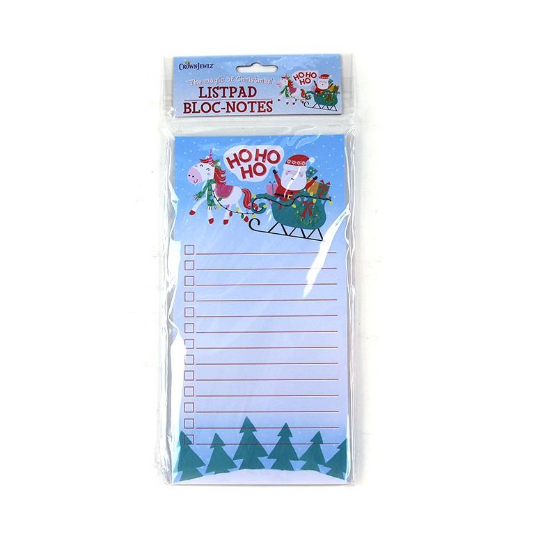 Christmas Custom Printed Notebooks Rectangle Shape Listpad 80gsm Inner Paper